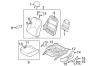 Diagram SEATS & TRACKS. FRONT SEAT COMPONENTS. for your Hyundai