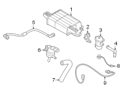 Diagram EMISSION SYSTEM. EMISSION COMPONENTS. for your Hyundai