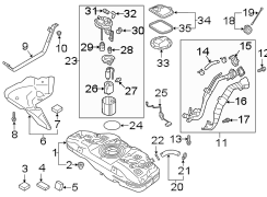 Image of PROTECTOR. FILLER. Neck. Fuel. Fuel Filler Neck. image for your Hyundai Accent  