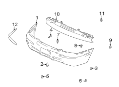 Diagram FRONT BUMPER. BUMPER & COMPONENTS. for your 2018 Hyundai Elantra GT Sport Hatchback