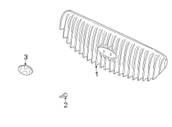 Diagram GRILLE & COMPONENTS. for your 2011 Hyundai GENESIS