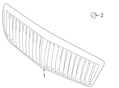 Diagram GRILLE & COMPONENTS. for your 2020 Hyundai Veloster N