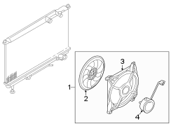 Diagram COOLING FAN. for your Hyundai