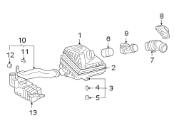 Diagram ENGINE / TRANSAXLE. AIR INTAKE. for your Hyundai