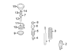 Diagram FRONT SUSPENSION. STRUTS & COMPONENTS. for your Hyundai