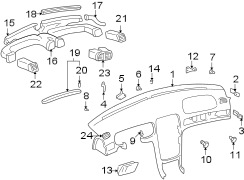 Diagram INSTRUMENT PANEL. for your Hyundai