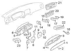 Diagram INSTRUMENT PANEL. CLUSTER & SWITCHES. for your Hyundai