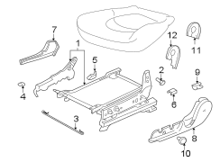 Diagram SEATS & TRACKS. TRACKS & COMPONENTS. for your Hyundai