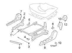 Diagram SEATS & TRACKS. TRACKS & COMPONENTS. for your Hyundai