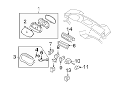 Diagram INSTRUMENT PANEL. CLUSTER & SWITCHES. for your Hyundai