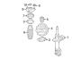 Diagram FRONT SUSPENSION. STRUTS & COMPONENTS. for your Hyundai