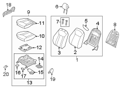 Seat Cushion Foam (Front)