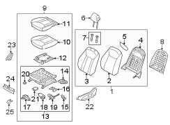 Seat Back Assembly (Front)