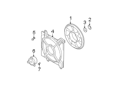 Diagram COOLING FAN. for your Hyundai