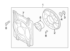 Diagram AIR CONDITIONER & HEATER. CONDENSER FAN. for your 2010 Hyundai Genesis Coupe