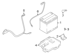 Diagram BATTERY. for your Hyundai