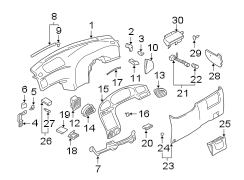 Diagram INSTRUMENT PANEL. for your 2015 Hyundai Santa Fe