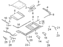 Diagram SUNROOF. for your Hyundai