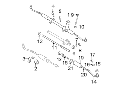 Diagram STEERING GEAR & LINKAGE. for your 2014 Hyundai VELOSTER