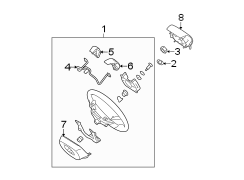 Diagram STEERING WHEEL & TRIM. for your Hyundai