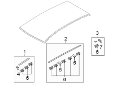 Diagram EXTERIOR TRIM. for your 2019 Hyundai Kona SE