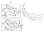 Diagram GRILLE & COMPONENTS. for your 2013 Hyundai Elantra