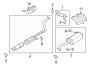 Diagram EXHAUST SYSTEM. EXHAUST COMPONENTS. for your Hyundai