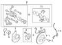 Diagram FRONT SUSPENSION. BRAKE COMPONENTS. for your 2020 Hyundai Kona