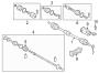 Diagram FRONT SUSPENSION. DRIVE AXLES. for your Hyundai