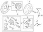 Diagram REAR SUSPENSION. BRAKE COMPONENTS. for your 2021 Hyundai Kona