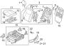 Diagram SEATS & TRACKS. DRIVER SEAT COMPONENTS. for your Hyundai