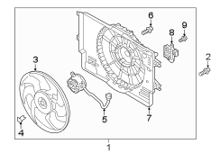 Diagram COOLING FAN. for your Hyundai