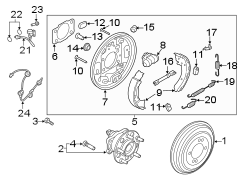 Drum Brake Assembly (Left, Rear)