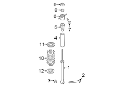 Diagram REAR SUSPENSION. SHOCKS & COMPONENTS. for your Hyundai