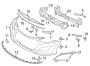 Diagram FRONT BUMPER & GRILLE. BUMPER & COMPONENTS. for your 1994 Hyundai