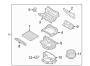 Diagram AIR CONDITIONER & HEATER. BLOWER MOTOR & FAN. for your Hyundai