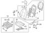 Diagram SEATS & TRACKS. DRIVER SEAT COMPONENTS. for your Hyundai