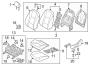 Diagram SEATS & TRACKS. DRIVER SEAT COMPONENTS. for your Hyundai