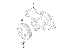 Diagram WATER PUMP. for your 2000 Hyundai Sonata