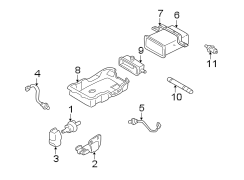 Diagram EMISSION SYSTEM. EMISSION COMPONENTS. for your Hyundai