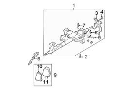 Diagram STEERING COLUMN ASSEMBLY. for your Hyundai