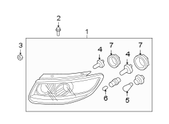 Diagram FRONT LAMPS. HEADLAMP COMPONENTS. for your 2013 Hyundai Sonata