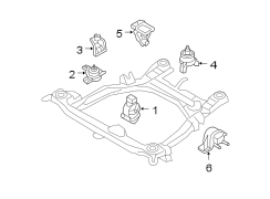 Diagram ENGINE & TRANS MOUNTING. for your 2012 Hyundai EQUUS