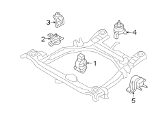 Diagram ENGINE & TRANS MOUNTING. for your 2020 Hyundai Veloster N