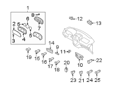 2008 Hyundai Santa Fe Instrument Panel Dimmer Switch. Santa Fe ...