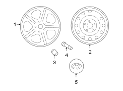 Diagram WHEELS. COVERS & TRIM. for your 2019 Hyundai VELOSTER Turbo R-Spec Hatchback