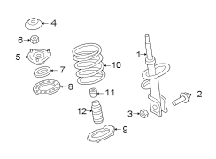 Diagram FRONT SUSPENSION. STRUTS & COMPONENTS. for your Hyundai