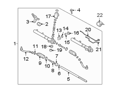 Diagram STEERING GEAR & LINKAGE. for your Hyundai