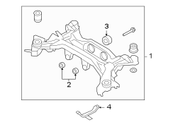 Diagram REAR SUSPENSION. SUSPENSION MOUNTING. for your Hyundai