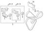 Diagram BELTS & PULLEYS. for your 2014 Hyundai Santa Fe Sport Base 2.4L Theta II FWD